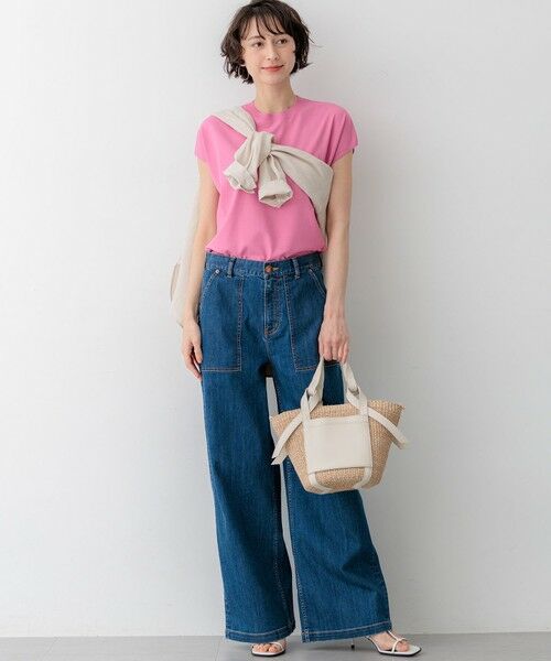 L size ONWARD(大きいサイズ) / エルサイズオンワード デニムパンツ | 【見上愛さん着用】23区 Summer DENIM ベイカーパンツ | 詳細12