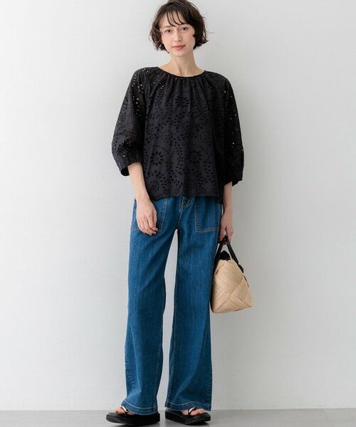 L size ONWARD(大きいサイズ) / エルサイズオンワード デニムパンツ | 【見上愛さん着用】23区 Summer DENIM ベイカーパンツ | 詳細14