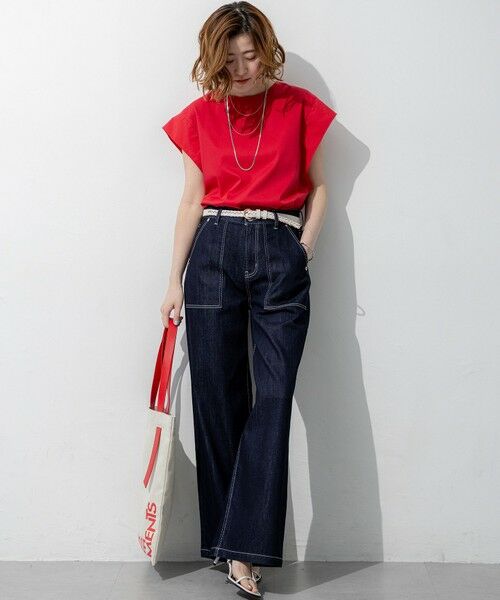 L size ONWARD(大きいサイズ) / エルサイズオンワード デニムパンツ | 【見上愛さん着用】23区 Summer DENIM ベイカーパンツ | 詳細21