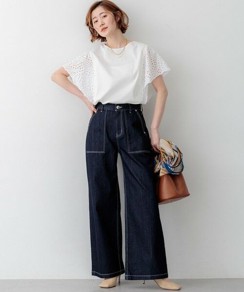 L size ONWARD(大きいサイズ) / エルサイズオンワード デニムパンツ | 【見上愛さん着用】23区 Summer DENIM ベイカーパンツ | 詳細22