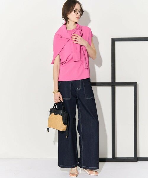 L size ONWARD(大きいサイズ) / エルサイズオンワード デニムパンツ | 【見上愛さん着用】23区 Summer DENIM ベイカーパンツ | 詳細17