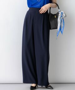 L size ONWARD(大きいサイズ) / エルサイズオンワード その他パンツ | 【WEB&一部店舗限定】ストレッチジョーゼット ワイドパンツ