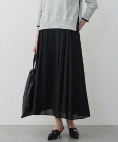 L size ONWARD(大きいサイズ) / エルサイズオンワード ミニ・ひざ丈スカート | ハイツイストドライメッシュ フレアスカート