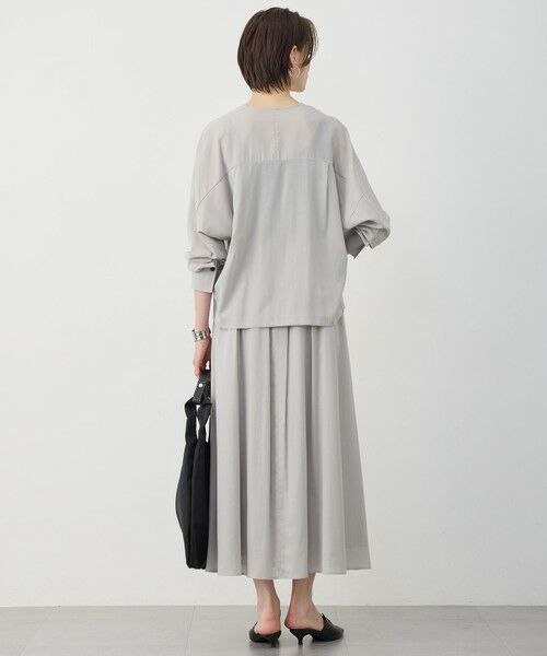 L size ONWARD(大きいサイズ) / エルサイズオンワード ミニ・ひざ丈スカート | ハイツイストドライメッシュ フレアスカート | 詳細5