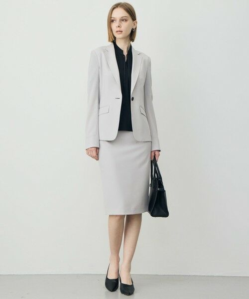 L size ONWARD(大きいサイズ) / エルサイズオンワード ミニ・ひざ丈スカート | レーヨンライクトロ タイトスカート | 詳細1