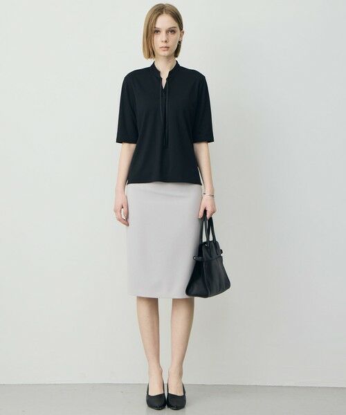 L size ONWARD(大きいサイズ) / エルサイズオンワード ミニ・ひざ丈スカート | レーヨンライクトロ タイトスカート | 詳細3