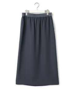 L size ONWARD(大きいサイズ) / エルサイズオンワード ミニ・ひざ丈スカート | FluidBackSatin ナロースカート