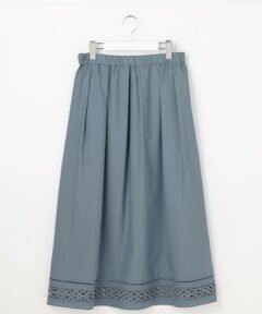 L size ONWARD(大きいサイズ) / エルサイズオンワード ミニ・ひざ丈スカート | スパンソフトクロス刺繍 スカート