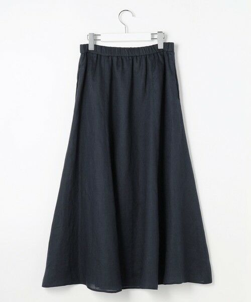 L size ONWARD(大きいサイズ) / エルサイズオンワード ミニ・ひざ丈スカート | 【WEB限定】リネン フレア スカート | 詳細11