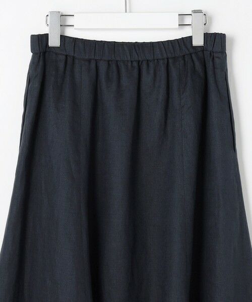 L size ONWARD(大きいサイズ) / エルサイズオンワード ミニ・ひざ丈スカート | 【WEB限定】リネン フレア スカート | 詳細12