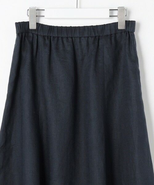 L size ONWARD(大きいサイズ) / エルサイズオンワード ミニ・ひざ丈スカート | 【WEB限定】リネン フレア スカート | 詳細8