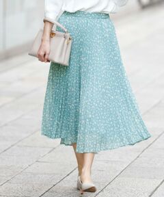 L size ONWARD(大きいサイズ) / エルサイズオンワード ミニ・ひざ丈スカート | エアリープリーツ スカート