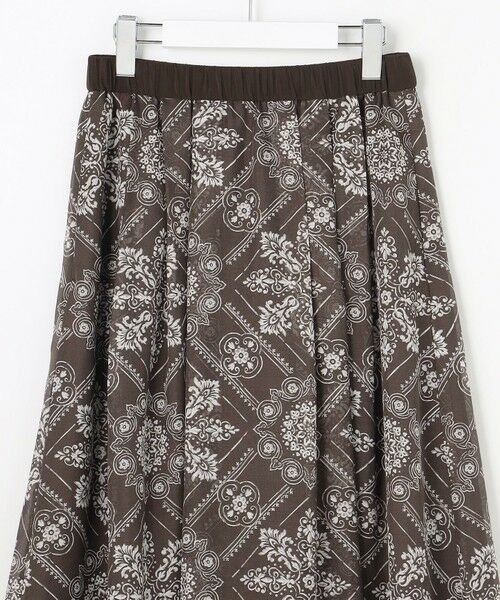 L size ONWARD(大きいサイズ) / エルサイズオンワード ミニ・ひざ丈スカート | 【カタログ掲載】ロータスタイルプリント スカート | 詳細15