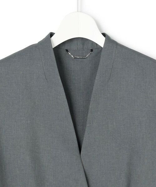 L size ONWARD(大きいサイズ) / エルサイズオンワード ベスト | 【WEB＆一部店舗限定】 SerikaWorsted ノーカラーロングジレ | 詳細2