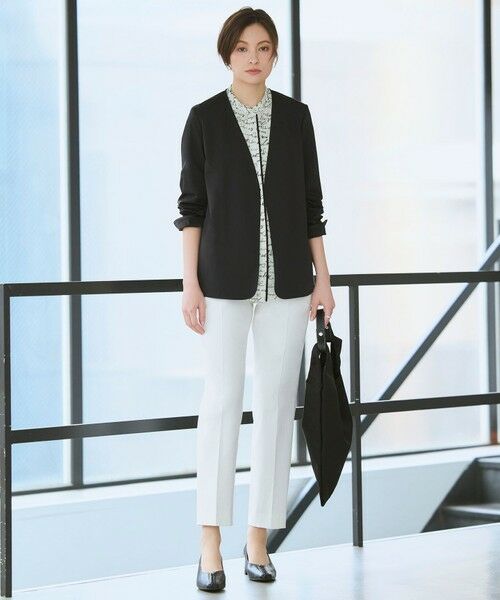 L size ONWARD(大きいサイズ) / エルサイズオンワード シャツ・ブラウス | 【30th ANNIVERSARY】5cityプリント バンドカラーブラウス | 詳細2