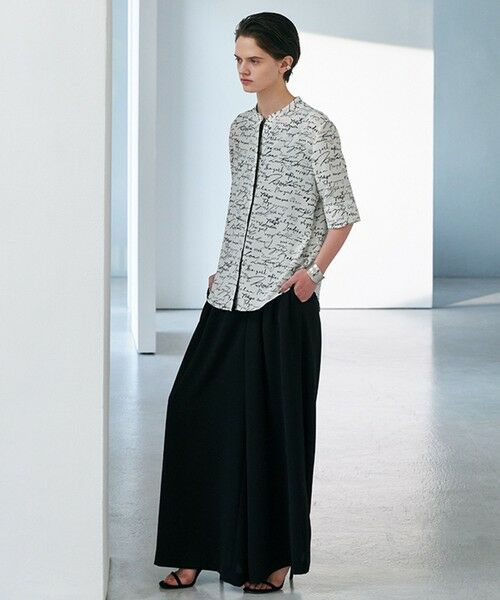 L size ONWARD(大きいサイズ) / エルサイズオンワード シャツ・ブラウス | 【30th ANNIVERSARY】5cityプリント バンドカラーブラウス | 詳細4