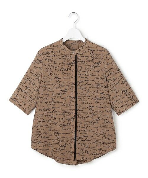 L size ONWARD(大きいサイズ) / エルサイズオンワード シャツ・ブラウス | 【30th ANNIVERSARY】5cityプリント バンドカラーブラウス | 詳細11