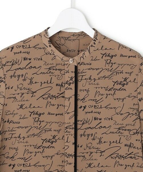 L size ONWARD(大きいサイズ) / エルサイズオンワード シャツ・ブラウス | 【30th ANNIVERSARY】5cityプリント バンドカラーブラウス | 詳細13