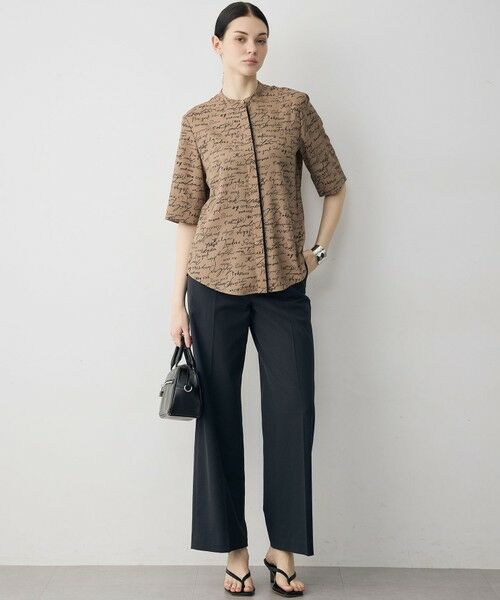 L size ONWARD(大きいサイズ) / エルサイズオンワード シャツ・ブラウス | 【30th ANNIVERSARY】5cityプリント バンドカラーブラウス | 詳細8