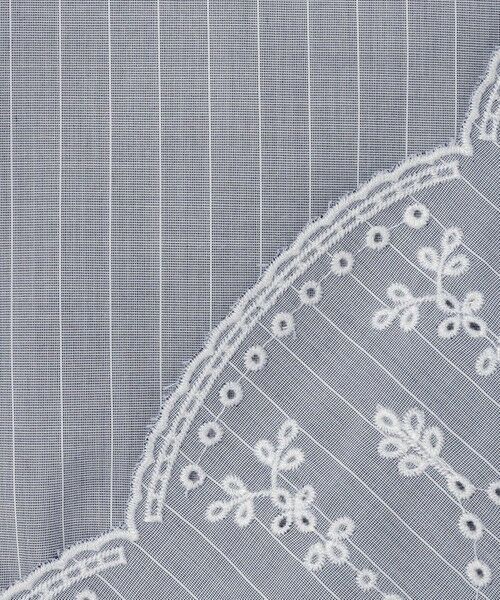 L size ONWARD(大きいサイズ) / エルサイズオンワード シャツ・ブラウス | 【一枚で着映え】ストライプ×エンブロイダリー クルーネック ブラウス | 詳細14