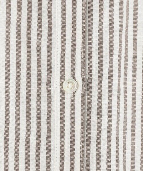 L size ONWARD(大きいサイズ) / エルサイズオンワード シャツ・ブラウス | リネンMIX ストライプ シャツ ブラウス | 詳細6