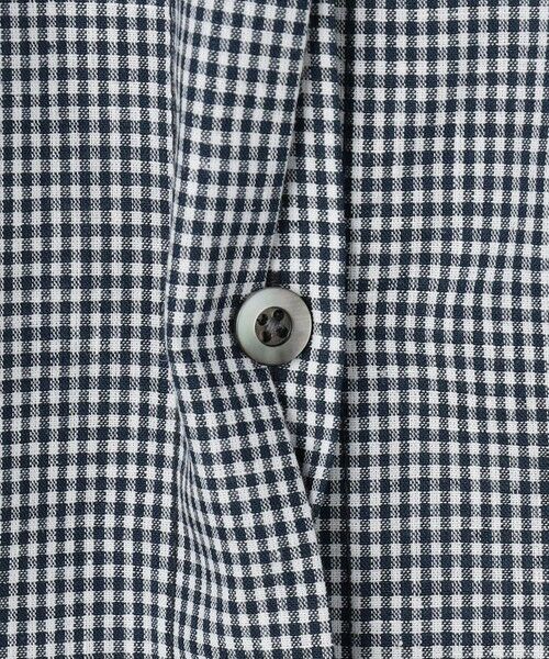 L size ONWARD(大きいサイズ) / エルサイズオンワード シャツ・ブラウス | リネンminiチェック バンドカラー ブラウス | 詳細12