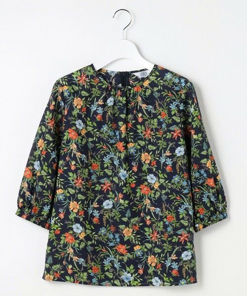 L size ONWARD(大きいサイズ) / エルサイズオンワード シャツ・ブラウス | スパンボタニカル プリント クルーネック ブラウス | 詳細6