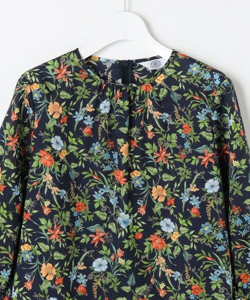 L size ONWARD(大きいサイズ) / エルサイズオンワード シャツ・ブラウス | スパンボタニカル プリント クルーネック ブラウス | 詳細7