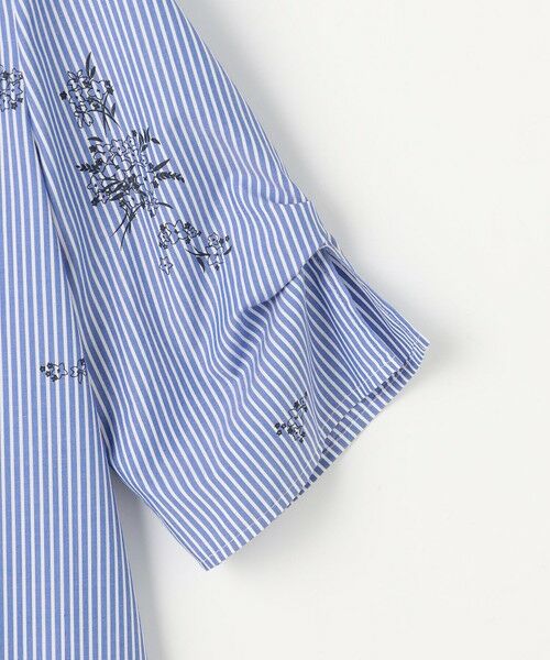 L size ONWARD(大きいサイズ) / エルサイズオンワード シャツ・ブラウス | 【一枚で着映え】ストライプ×フラワープリント ブラウス | 詳細2