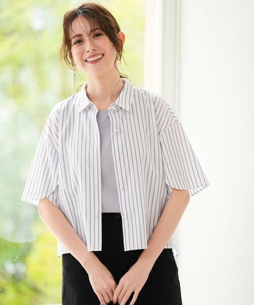 L size ONWARD(大きいサイズ) / エルサイズオンワード シャツ・ブラウス | ペタルスリーブ シャツ | 詳細1