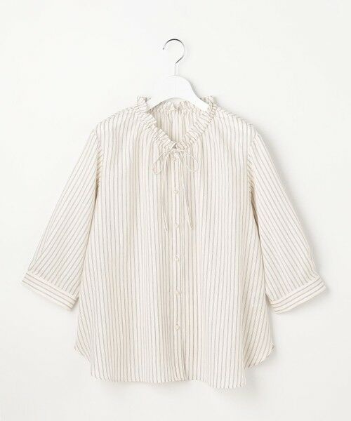 L size ONWARD(大きいサイズ) / エルサイズオンワード シャツ・ブラウス | 【2WAY】スムージーポリエステル フリルネック ブラウス | 詳細11