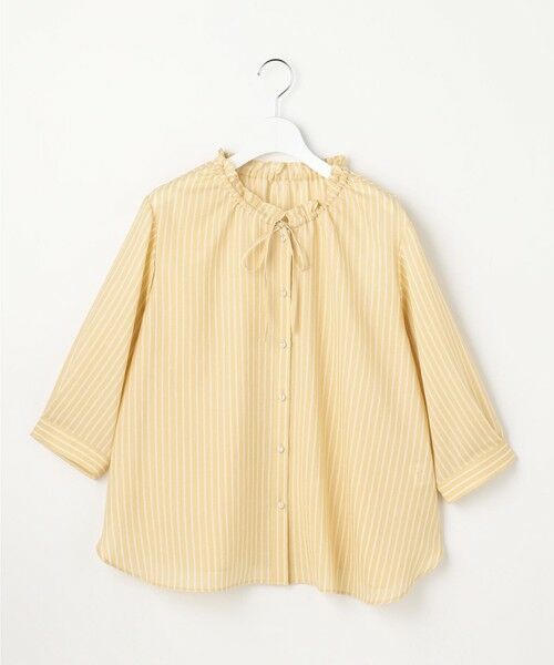 L size ONWARD(大きいサイズ) / エルサイズオンワード シャツ・ブラウス | 【2WAY】スムージーポリエステル フリルネック ブラウス | 詳細14