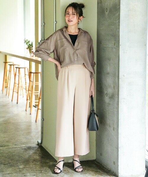 L size ONWARD(大きいサイズ) / エルサイズオンワード シャツ・ブラウス | シアーダブルポケット シャツ | 詳細6