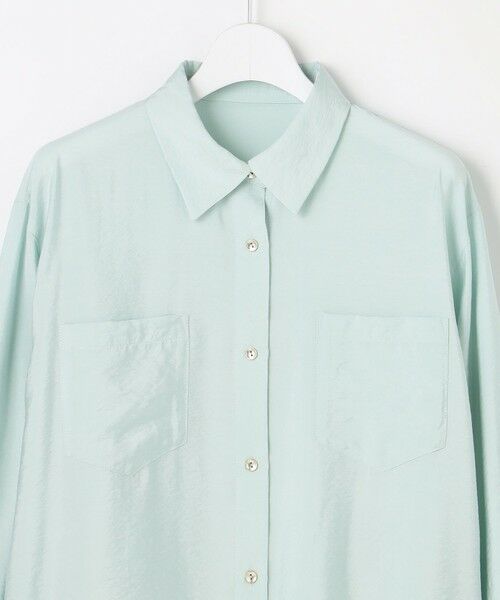 L size ONWARD(大きいサイズ) / エルサイズオンワード シャツ・ブラウス | シアーダブルポケット シャツ | 詳細10