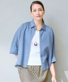 L size ONWARD(大きいサイズ) / エルサイズオンワード シャツ・ブラウス | 【カタログ掲載】ナチュラルリネン シャツ