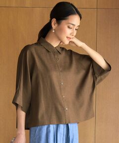 L size ONWARD(大きいサイズ) / エルサイズオンワード シャツ・ブラウス | 【カタログ掲載】ナチュラルリネン シャツ