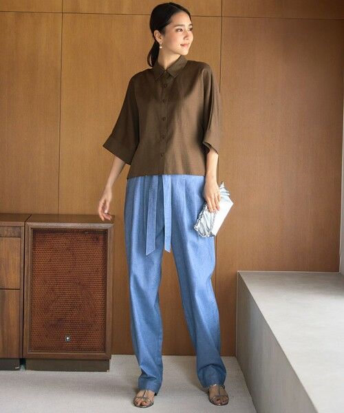 L size ONWARD(大きいサイズ) / エルサイズオンワード シャツ・ブラウス | 【カタログ掲載】ナチュラルリネン シャツ | 詳細13