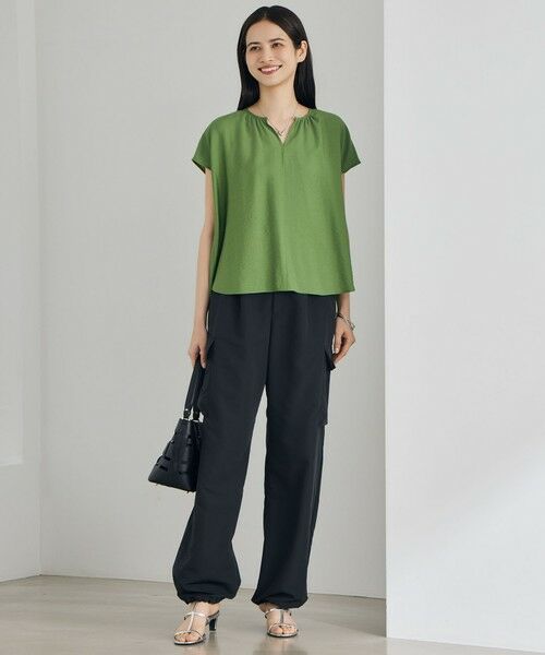 L size ONWARD(大きいサイズ) / エルサイズオンワード シャツ・ブラウス | 【カタログ掲載・人気素材・新型登場・セットアップ対応】エアリーツイルプルオーバー ブラウス | 詳細12