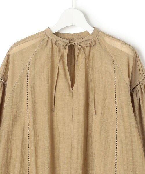 L size ONWARD(大きいサイズ) / エルサイズオンワード シャツ・ブラウス | 【一部予約】リネンミックスシアースラブ ギャザーブラウス | 詳細8
