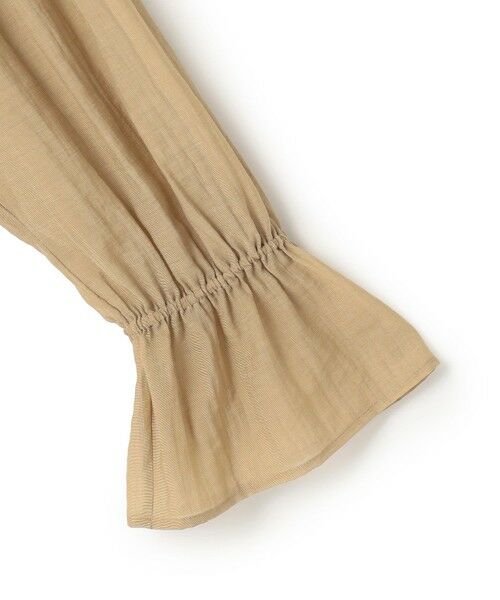 L size ONWARD(大きいサイズ) / エルサイズオンワード シャツ・ブラウス | 【一部予約】リネンミックスシアースラブ ギャザーブラウス | 詳細9