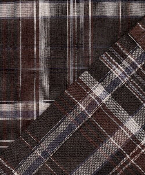 L size ONWARD(大きいサイズ) / エルサイズオンワード シャツ・ブラウス | 【見上愛さん着用】ハイツイストシアーチェック クロップド シャツ | 詳細14