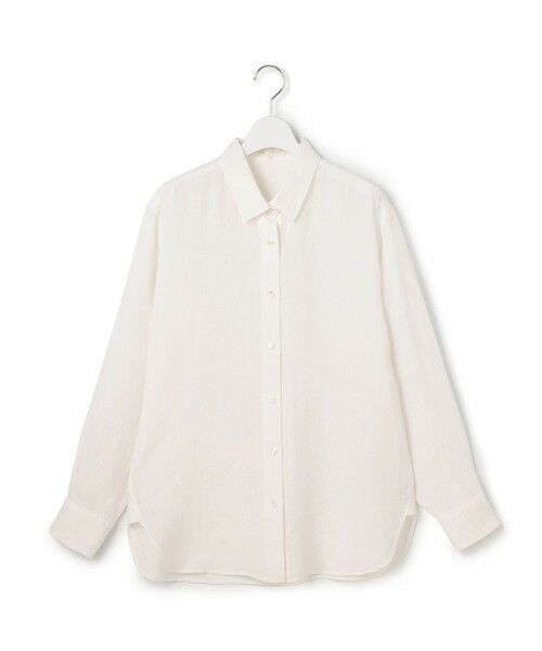 L size ONWARD(大きいサイズ) / エルサイズオンワード シャツ・ブラウス | LIBECOリネン ベーシック シャツ | 詳細10