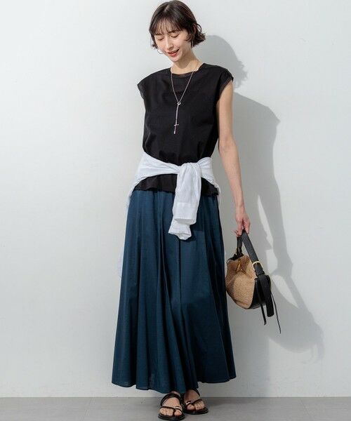 L size ONWARD(大きいサイズ) / エルサイズオンワード シャツ・ブラウス | LIBECOリネン ベーシック シャツ | 詳細8