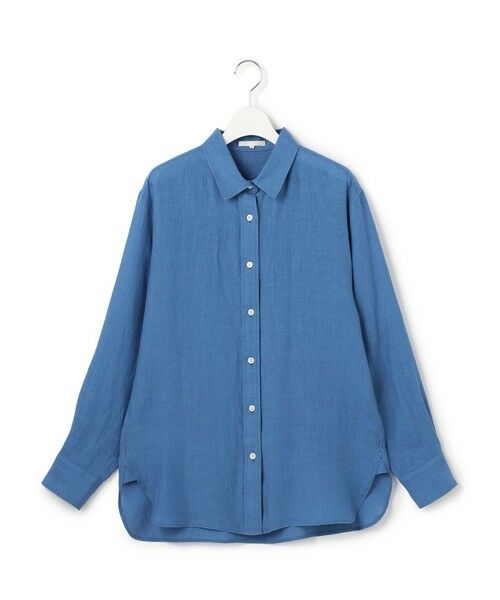L size ONWARD(大きいサイズ) / エルサイズオンワード シャツ・ブラウス | LIBECOリネン ベーシック シャツ | 詳細29