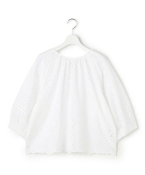 L size ONWARD(大きいサイズ) / エルサイズオンワード シャツ・ブラウス | 【一部予約/見上愛さん着用】カットワークエンブロイダリー 2WAYブラウス | 詳細3