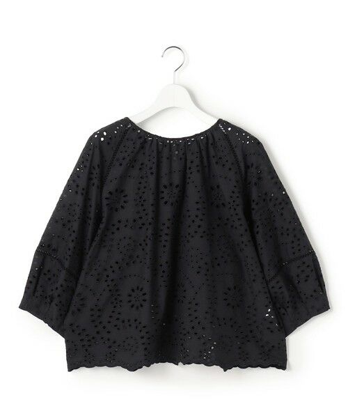 L size ONWARD(大きいサイズ) / エルサイズオンワード シャツ・ブラウス | 【一部予約/見上愛さん着用】カットワークエンブロイダリー 2WAYブラウス | 詳細6