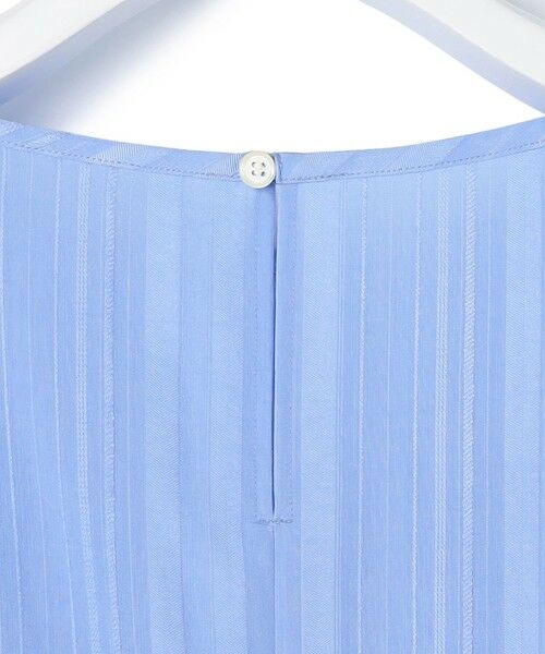 L size ONWARD(大きいサイズ) / エルサイズオンワード シャツ・ブラウス | ドビーストライプ クルーネック フレアブラウス | 詳細13