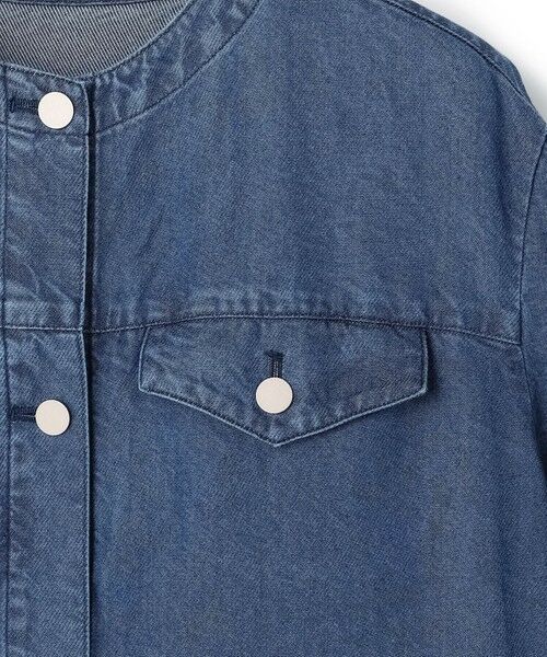 L size ONWARD(大きいサイズ) / エルサイズオンワード Gジャン・デニムジャケット | ナチュラルソフトデニム クロップドジャケット | 詳細15