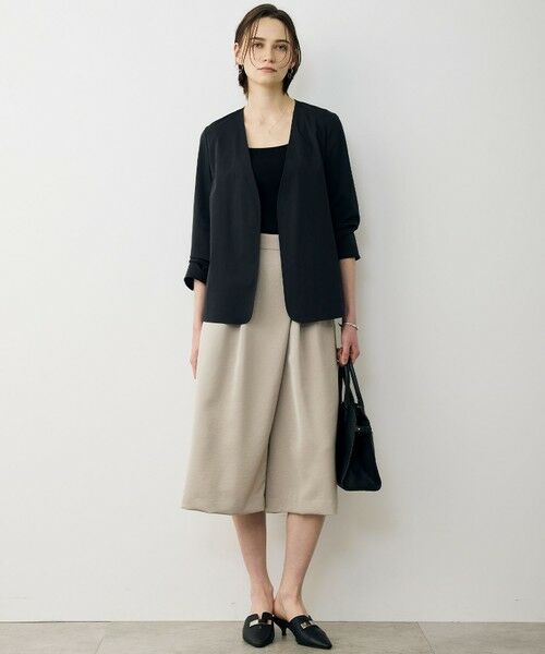 L size ONWARD(大きいサイズ) / エルサイズオンワード ノーカラージャケット | 【30th ANNIVERSARY】 NEO Unleash ノーカラージャケット | 詳細16