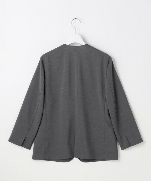 L size ONWARD(大きいサイズ) / エルサイズオンワード ノーカラージャケット | 【セットアップ対応】ファンマートロストレッチ ノーカラー ジャケット | 詳細7